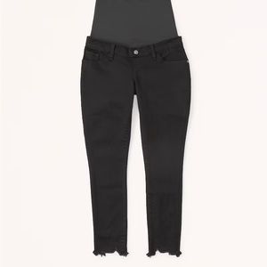 Abercrombie Maternity Super Skinny Ankle Jean (Black)